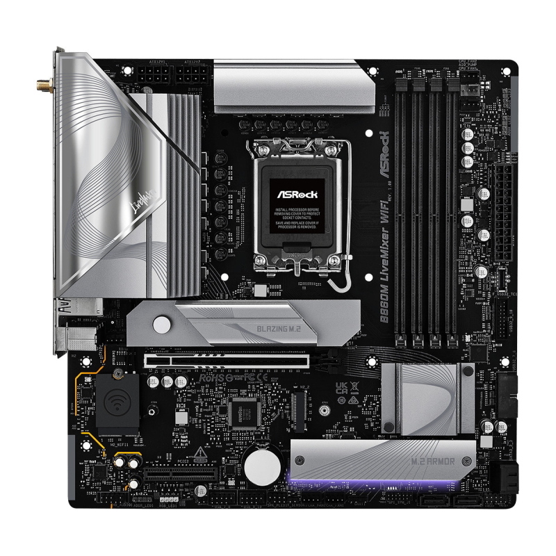 90-MXBRT0-A0UAYZ ASRock B860M LiveMixer WiFi, Scheda madre - Immagine 8