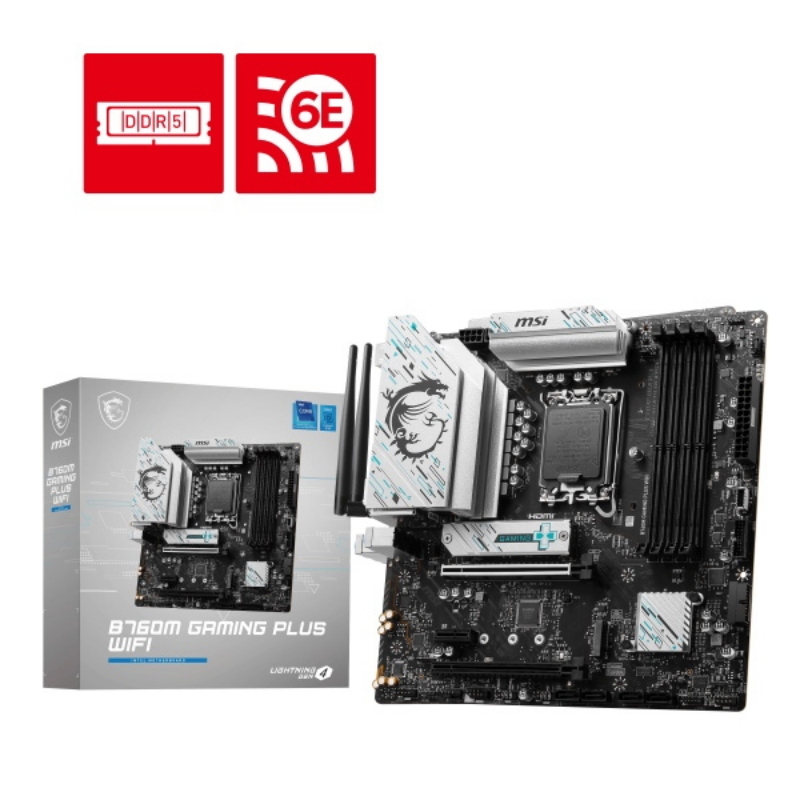 Msi b760m gaming plus wifi scheda madre intel b760 lga 1700 micro atx - Immagine 13