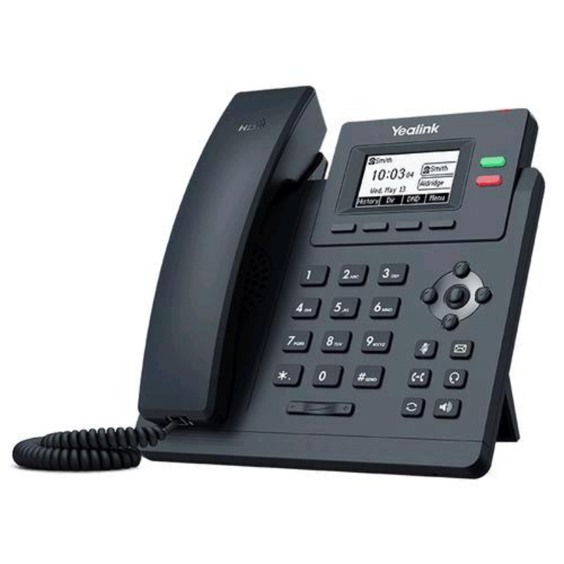 Yealink sip-t31p telefono ip lcd voip 2xlan 10/100 poe voce hd 1xrj9 2 linee sip grigio