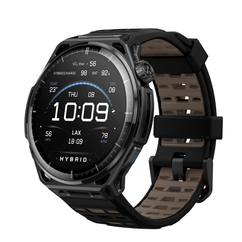 Amazfit balance 3 3,81 cm (1.5\) amoled 51 mm digitale 480 x 480 pixel touch screen titanio, nero wi-fi gps (satellitare)