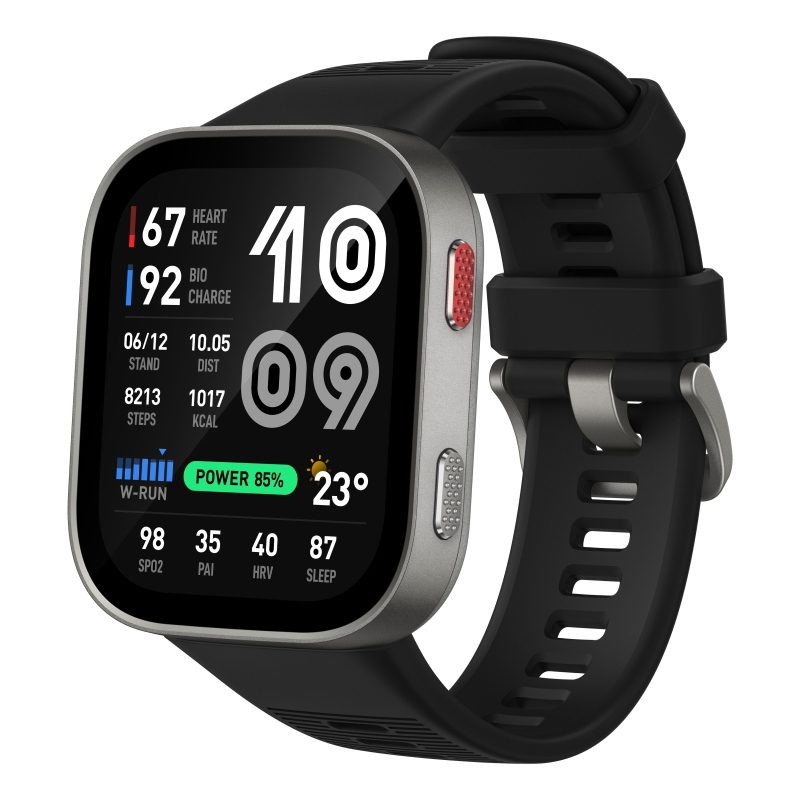 Amazfit bip max 5,26 cm (2.07\) amoled digitale 432 x 514 pixel touch screen argento wi-fi gps (satellitare)