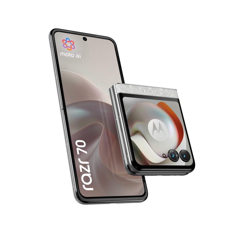 Motorola razr 70 17,5 cm (6.9\) doppia sim android 16.0 5g usb tipo-c 8 gb 256 gb 4800 mah bianco