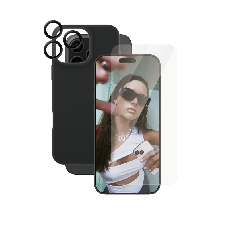 Panzerglass care by ® fashion 3-in-1 bundle iphone 16 pro max custodia per cellulare cover trasparente