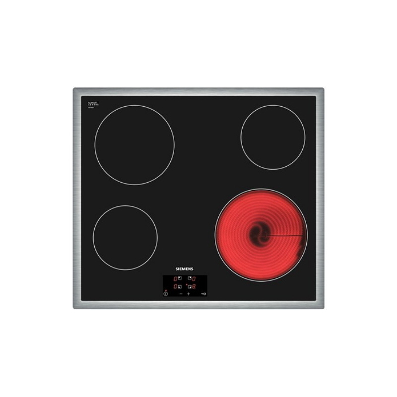 Siemens et645he17 piano cottura nero da incasso ceramica 4 fornello(i)