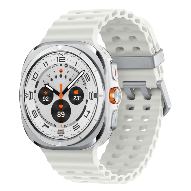 Samsung galaxy watch ultra 3,81 cm (1.5\) amoled 47 mm digitale 480 x 480 pixel touch screen 4g bianco wi-fi gps (satellitare)