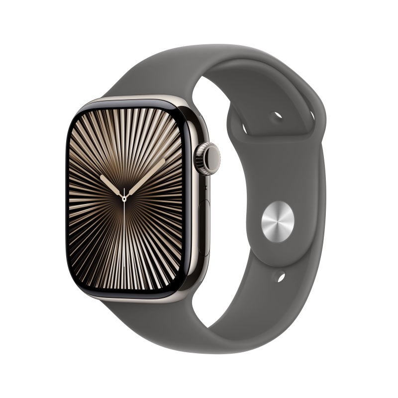 Apple watch series 10 oled 46 mm digitale 416 x 496 pixel touch screen 4g titanio wi-fi gps (satellitare)