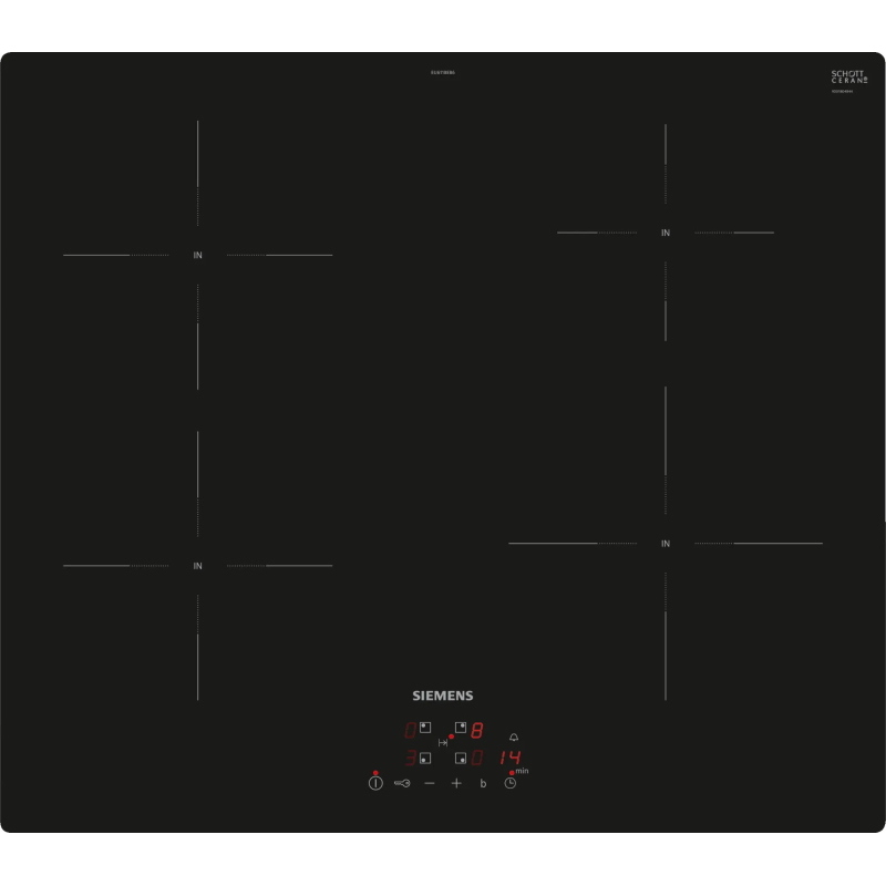 Siemens iq100 eu611beb6e piano cottura nero da incasso 60 cm piano cottura a induzione 4 fornello(i) - Immagine 4