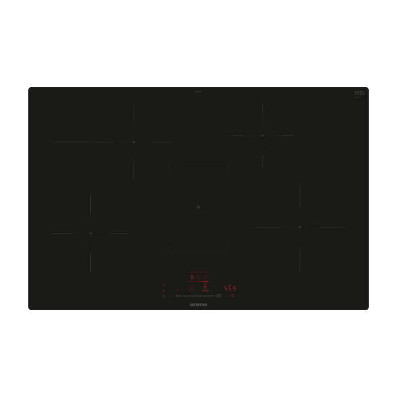 Siemens iq300 eh801hfb1e piano cottura nero da incasso 80 cm piano cottura a induzione 4 fornello(i)