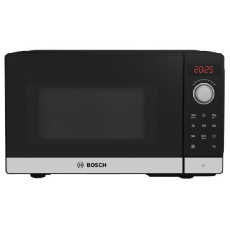 Bosch serie 2 ffl023ms2 forno a microonde superficie piana solo microonde 20 l 800 w nero, acciaio inossidabile