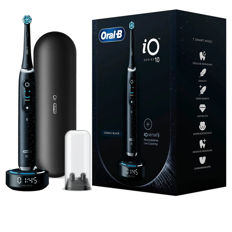 Oral-B iO Series 10 Adulto Spazzolino rotante-oscillante Nero - Immagine 4