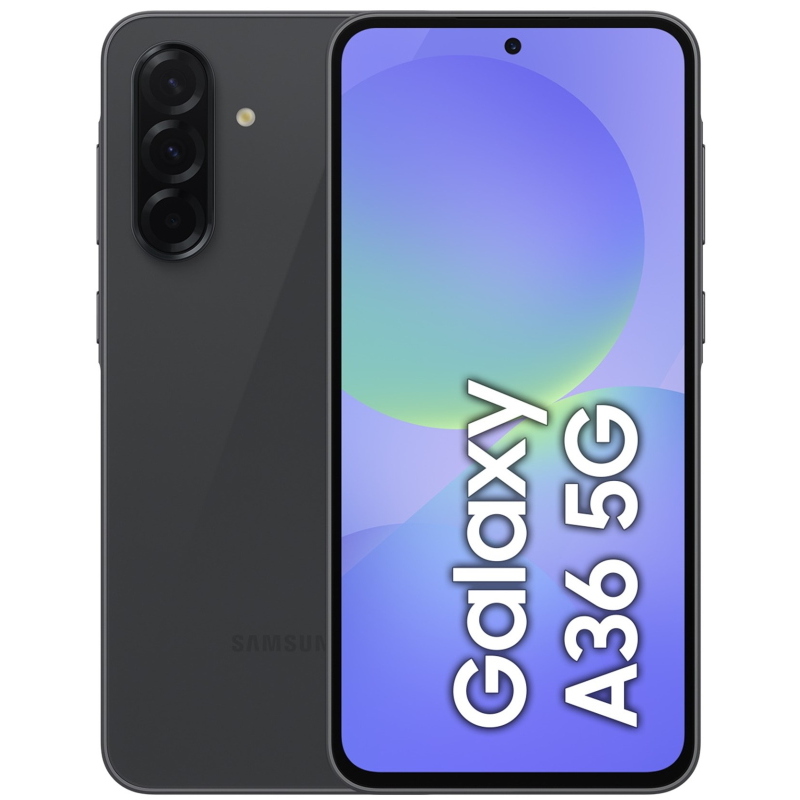 Samsung galaxy a36 5g 6/128gb black dual sim - (garanzia italia - gestore)
