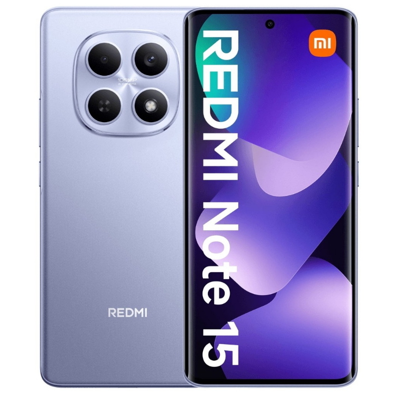 Xiaomi redmi note 15 5g 8/512gb purple dual sim - (garanzia italia - no brand)