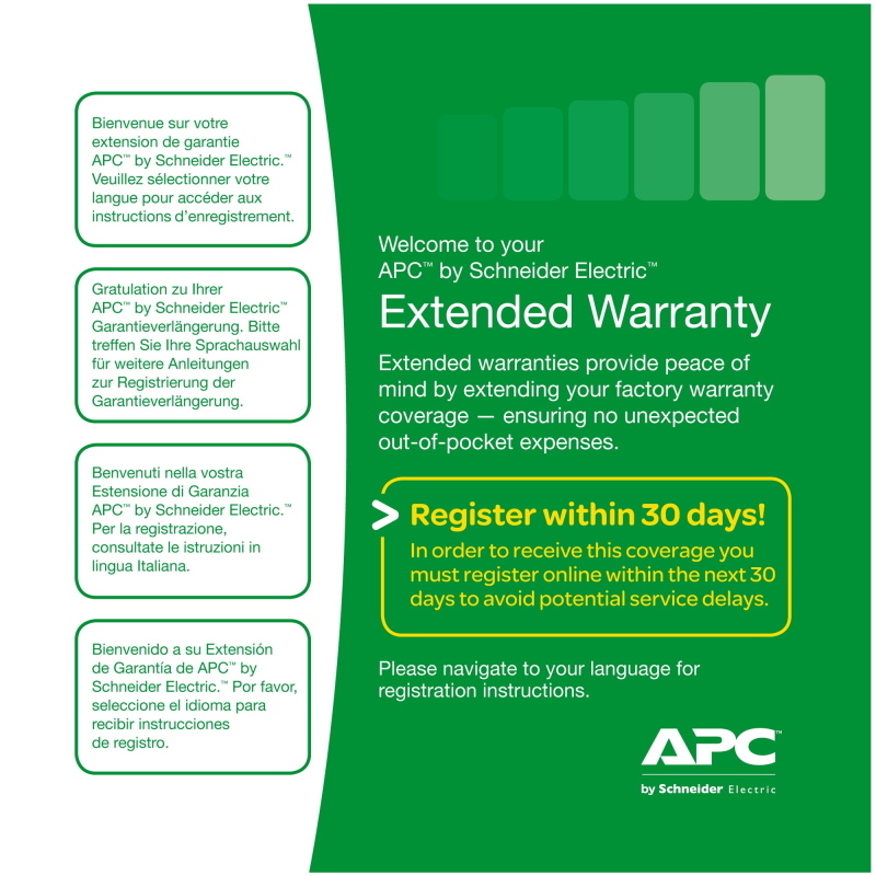 Apc service pack 3 year extended warranty 3 anno/i