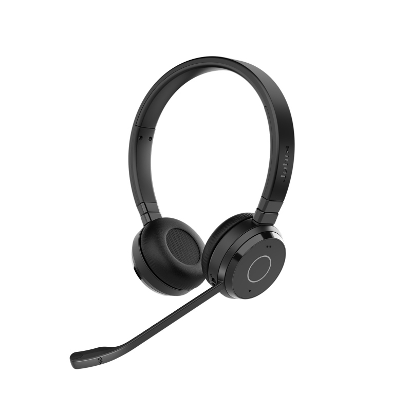 Jabra Nero Evolve 65 Te Cuffie On Ear Bluetooth Eliminazione Del Rumore Headset Con Microfono Computer - Immagine 5
