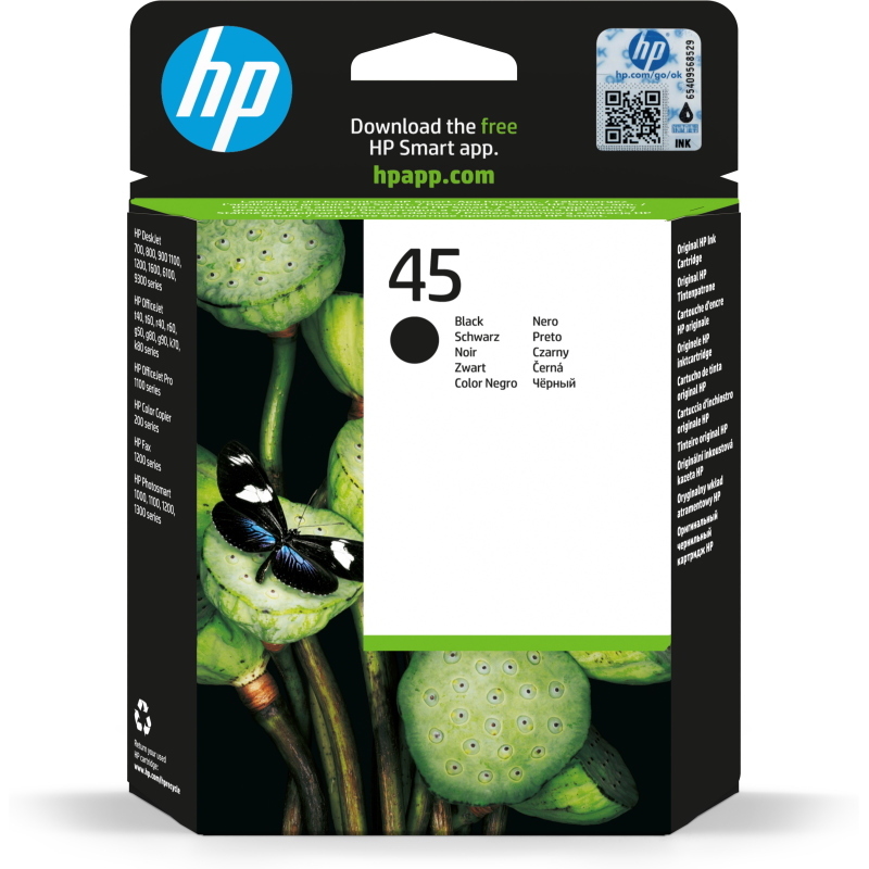 51645AE HP 45 nero Cartuccia d'inchiostro (51645AE) - Immagine 10