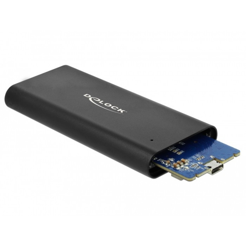 Delock 42614 contenitore di unità di archiviazione box esterno ssd nero