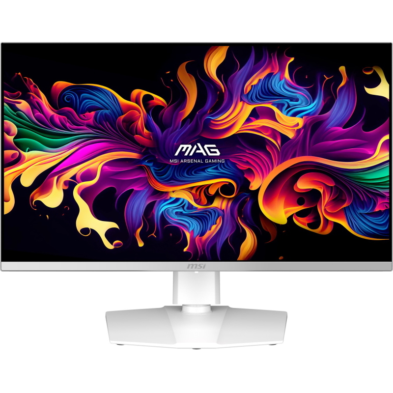 Msi mag 272qpwde qd-oled x28 monitor pc 67,3 cm (26.5\) 2560 x 1440 pixel wide quad hd bianco