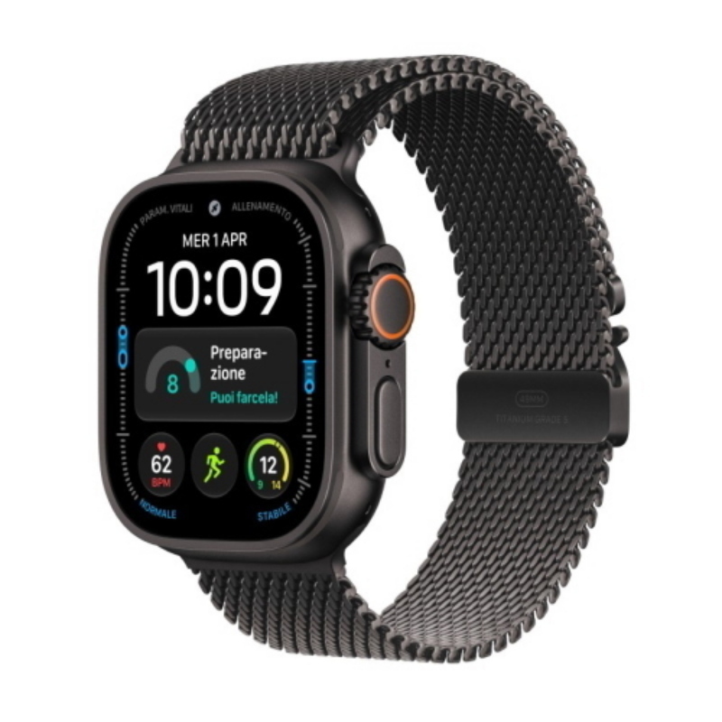 Aw ultra4 gps+cell 49mm black tit case with black tit mil loop-m