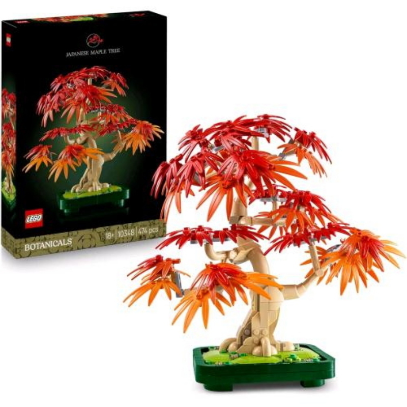 Lego botanic bonsai di acero rosso giapponese kit di costruzione ricco di dettagli