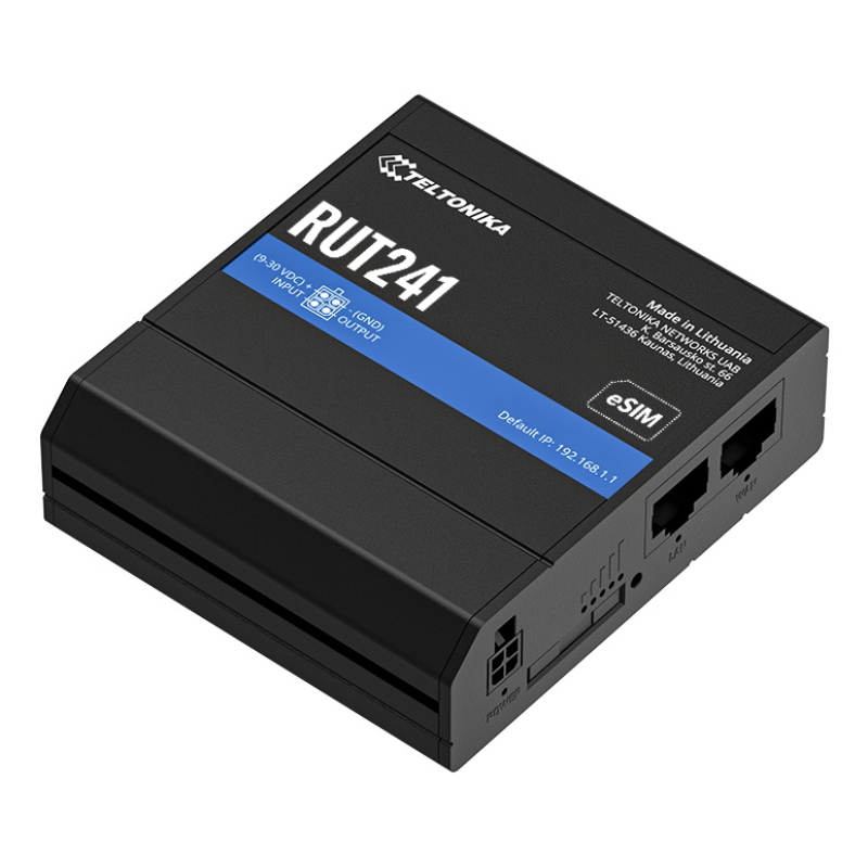 4g lte cat4, wifi, 2xrj45 10/100, dual sim/esim, wan failover e rms per iot e m2m