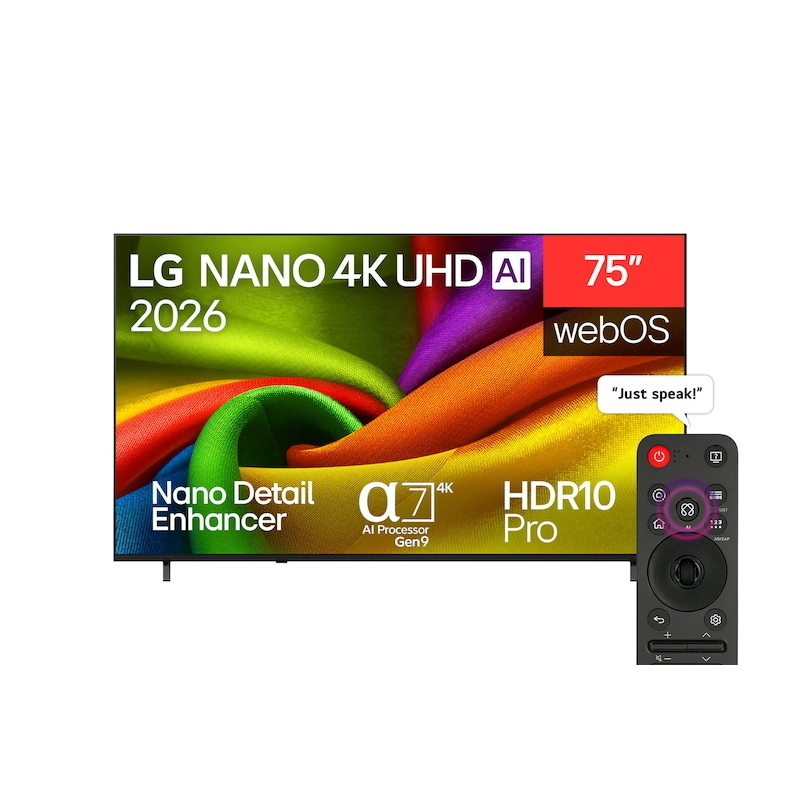 Lg Tv 75″ Nano 4K Uhd Ai Nu85 4K Smart Tv 2026 - 75Nu850b6la - Immagine 4