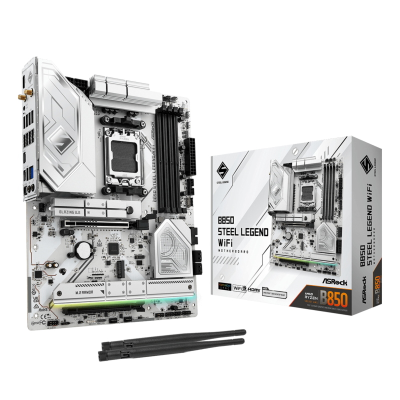 Asrock B850 Steel Legend Wifi (Am5, Amd B850, Atx), Scheda Madre - Immagine 9
