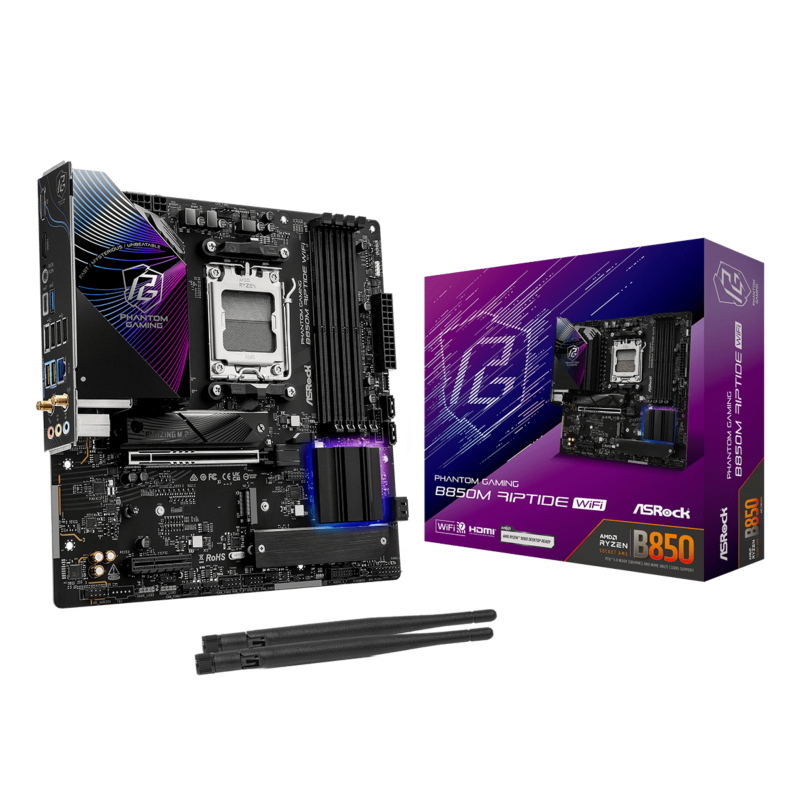 Asrock Phantom Gaming B850M Riptide WiFi AMD B850 Socket AM5 micro ATX (ASRock B - Immagine 8