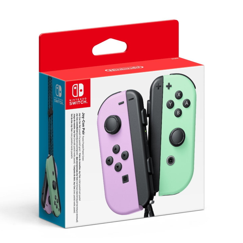 Coppia di joy-con viola e verde btr