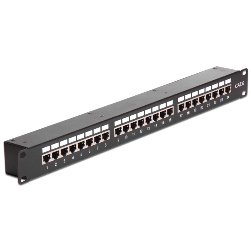 Delock Nero Pannello Di Permutazione 43295 24 Porte Cat6 1U - Immagine 5