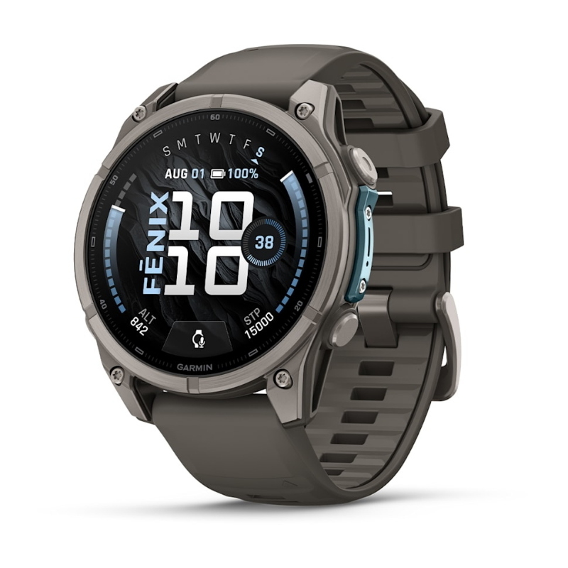 Garmin fenix 9 - 47 mm, amoled pebble gray quickfitÂ®-silikon-armband