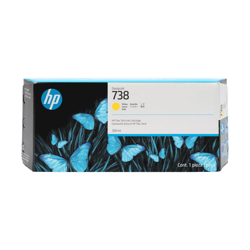 Hp 676m8a 738 ink giallo