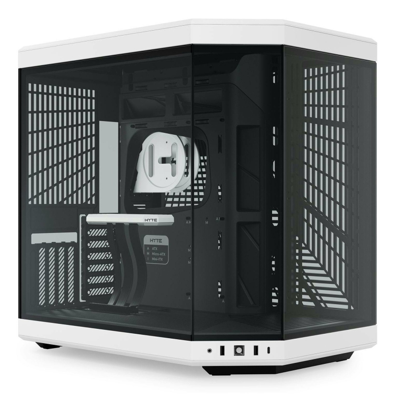 Hyte y70 panda case midi tower vetro temperato no-power e-atx/atx/matx/mini-itx