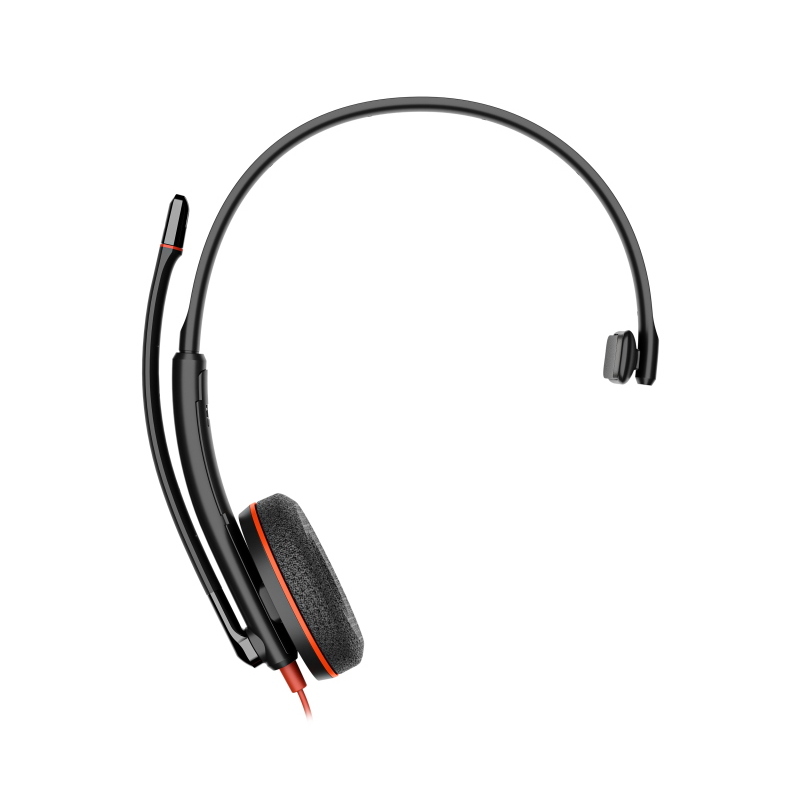 Poly cuffie blackwire 3210 monoaurali usb-c nere + adattatore usb-c/a (sfuse) - Immagine 4