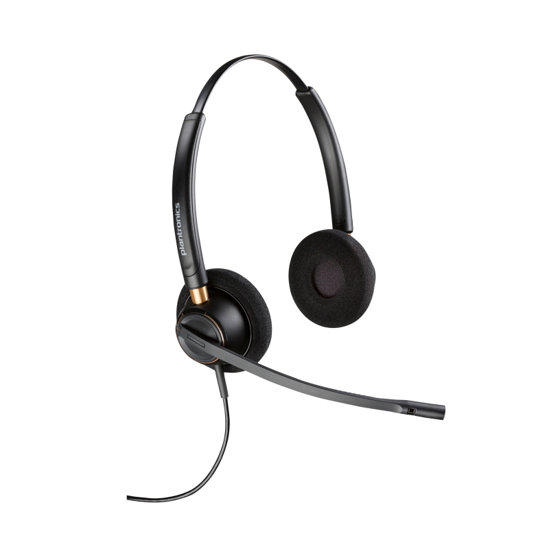 Hp Nero Cuffie Digitali Binaurali Poly Encorepro 520D Con Sgancio Rapido (Cablato, Usb-A, Skype), Cuffie Da Ufficio, - Immagine 4
