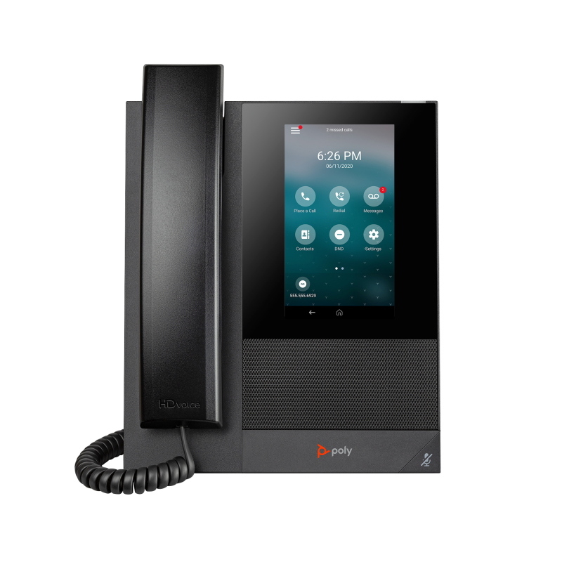 Poly telefono multimediale aziendale ccx 400 con open sip e abilitato per poe