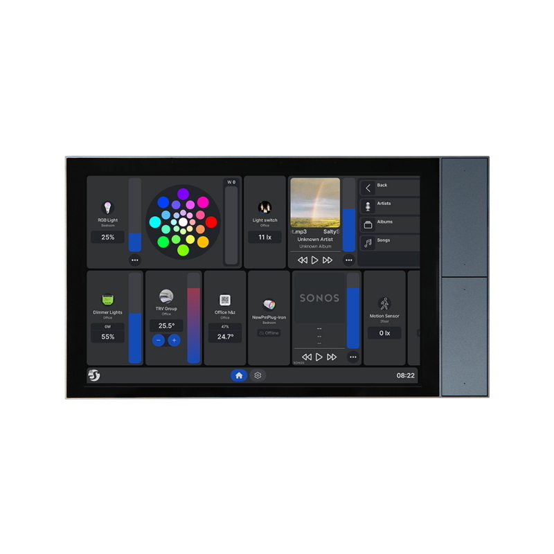 Shelly wall display xl silber smart-home-bedienpanel 25cm (10,1\)