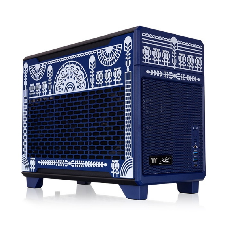 Thermaltake Blu Torre Tr100 Koralie Edition Mini-Itx Finestra Laterale - Immagine 3