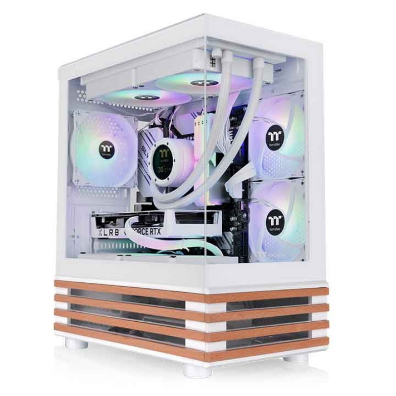 Thermaltake view 170 ws argb mini tower atx gehäuse snow white