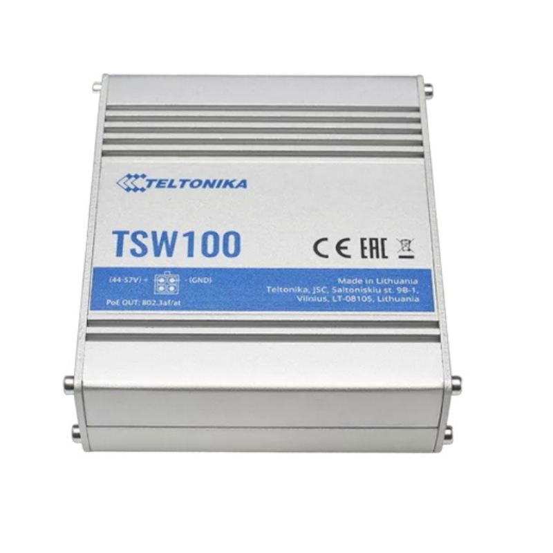Unmanaged poe+ switch, 5xrj45 gigabit, 4xpoe+ 802.3af/at, poe budget 120w, per tvcc - no alimentatore
