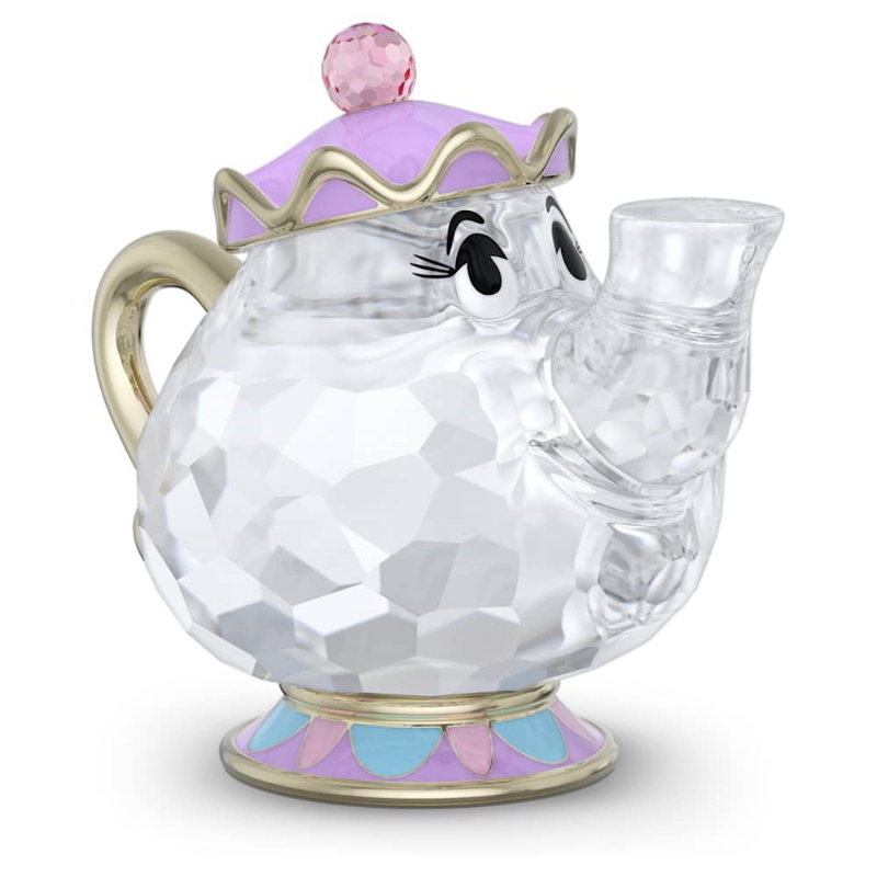 Swarovski 5714992 beauty and the beast mrs. potts di swarovski originale