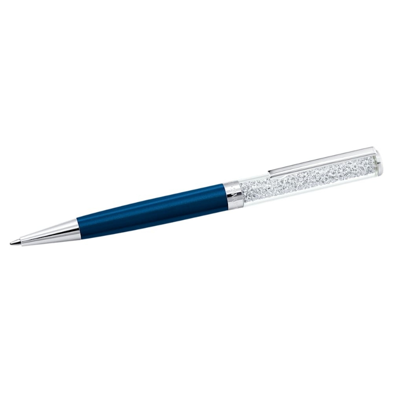 Swarovski 5351068 penna a sfera crystalline, blu, laccato blu, cromato di swarovski originale