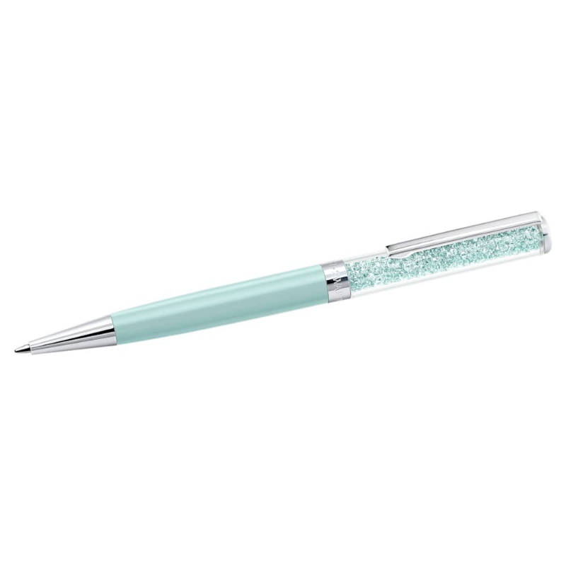 Swarovski 5351072 penna a sfera crystalline, verde, laccato verde, cromato di swarovski originale