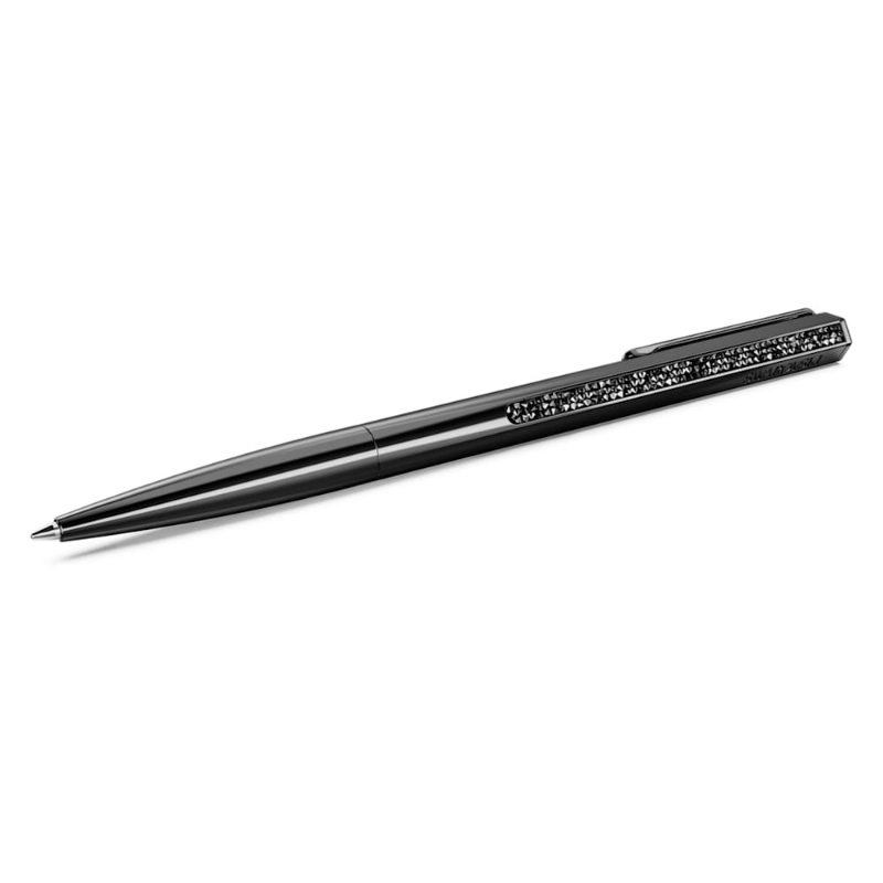 Swarovski 5678184 penna a sfera shimmer, nero, laccato nero di swarovski originale