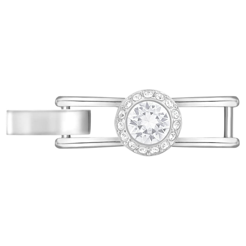 Swarovski 5374006 extender una angelic, taglio round, bianco, finitura oro 18k di swarovski originale