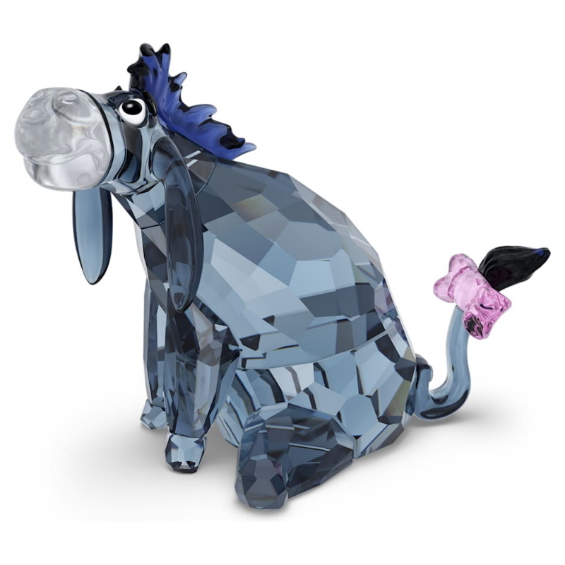 Swarovski 5732814 winnie the pooh eeyore, creazione in cristallo, grigio di swarovski originale
