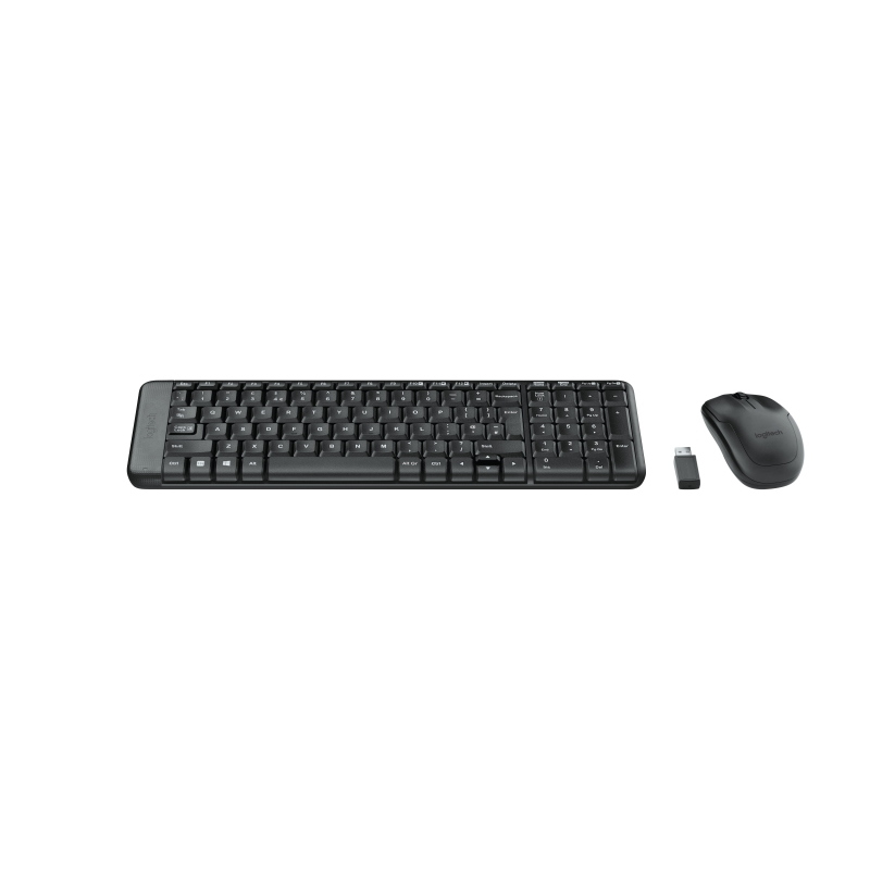 Logitech wireless combo mk220 tastiera mouse incluso ufficio rf wireless qwerty greco nero - Immagine 3
