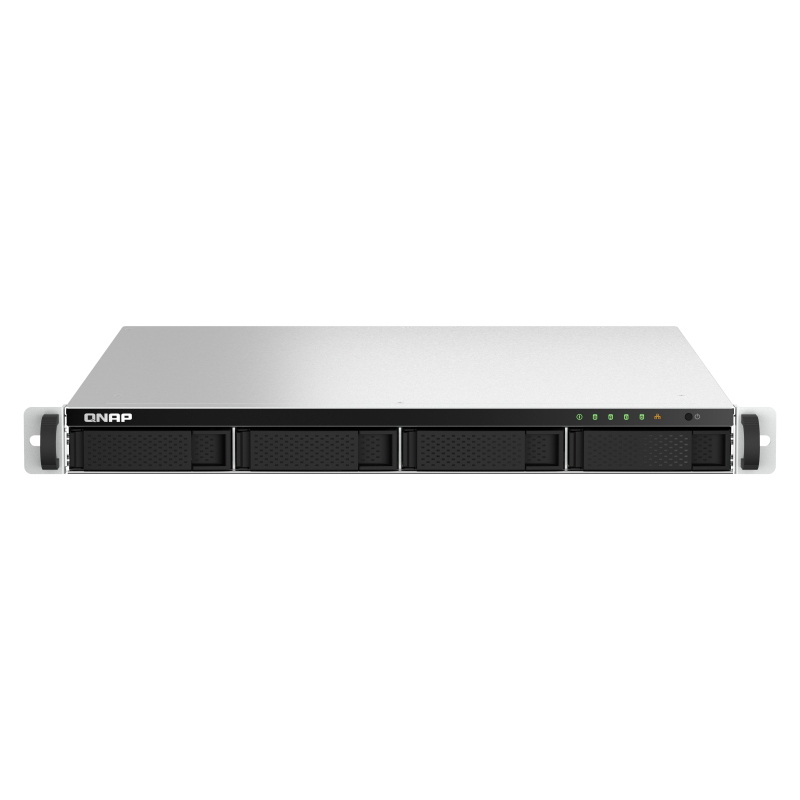 Qnap ts-464u-rp nas rack (1u) collegamento ethernet lan nero n5095