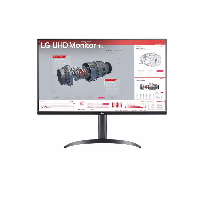 Lg monitor 31,5 led va 16:9 2k uhd 4ms, dp/hdmi, multimediale