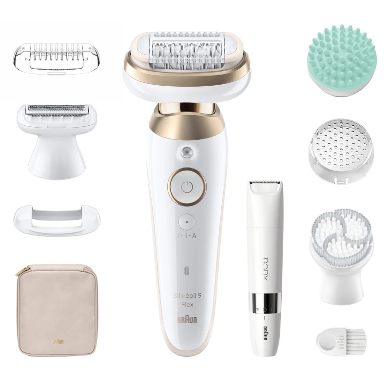 Braun silk-épil 9 flex skinspa 9-481 3d oro, bianco