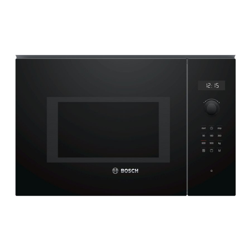 Bosch serie 6 bel554mb0 forno a microonde nero, acciaio inox microonde combinato da incasso 25 l 900 w